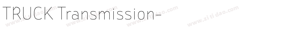 TRUCK Transmission字体转换